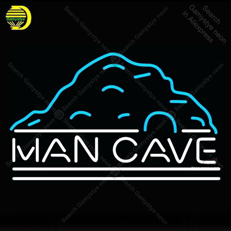 Outdoor Lighting Uk - Man Caveป้ายนีออนUk Recป้ายนีออนแก้วหลอดไฟไอคอนโคมไฟจอแสดงผลป้ายHandmadeนีออนสําหรับผนังห้อง