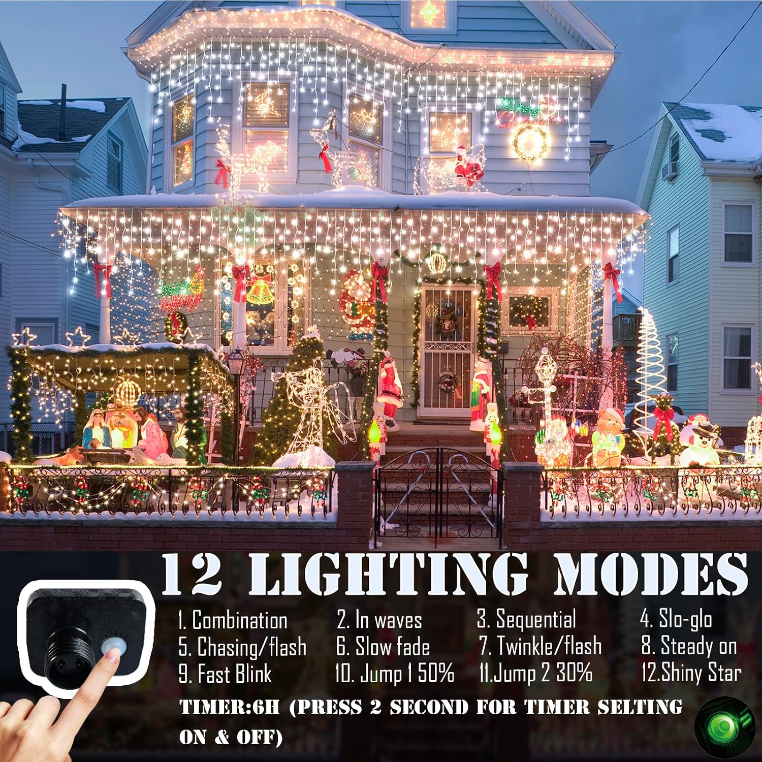 ไฟประดับคริสต์มาสสำหรับใช้ภายน - Outdoor Lighting Waterproof บทวิจารณ์และราคา