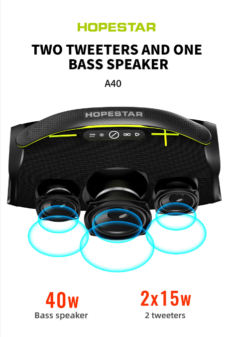 HOPESTAR A40 80W ลำโพงสำหรับใช - Outdoor Lighting Wireless บทวิจารณ์และราคา