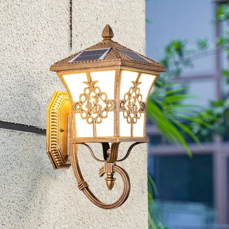โคมไฟพลังงานแสงอาทิตย์สไตล์ยุโ - Outdoor Lighting Waterproof บทวิจารณ์และราคา