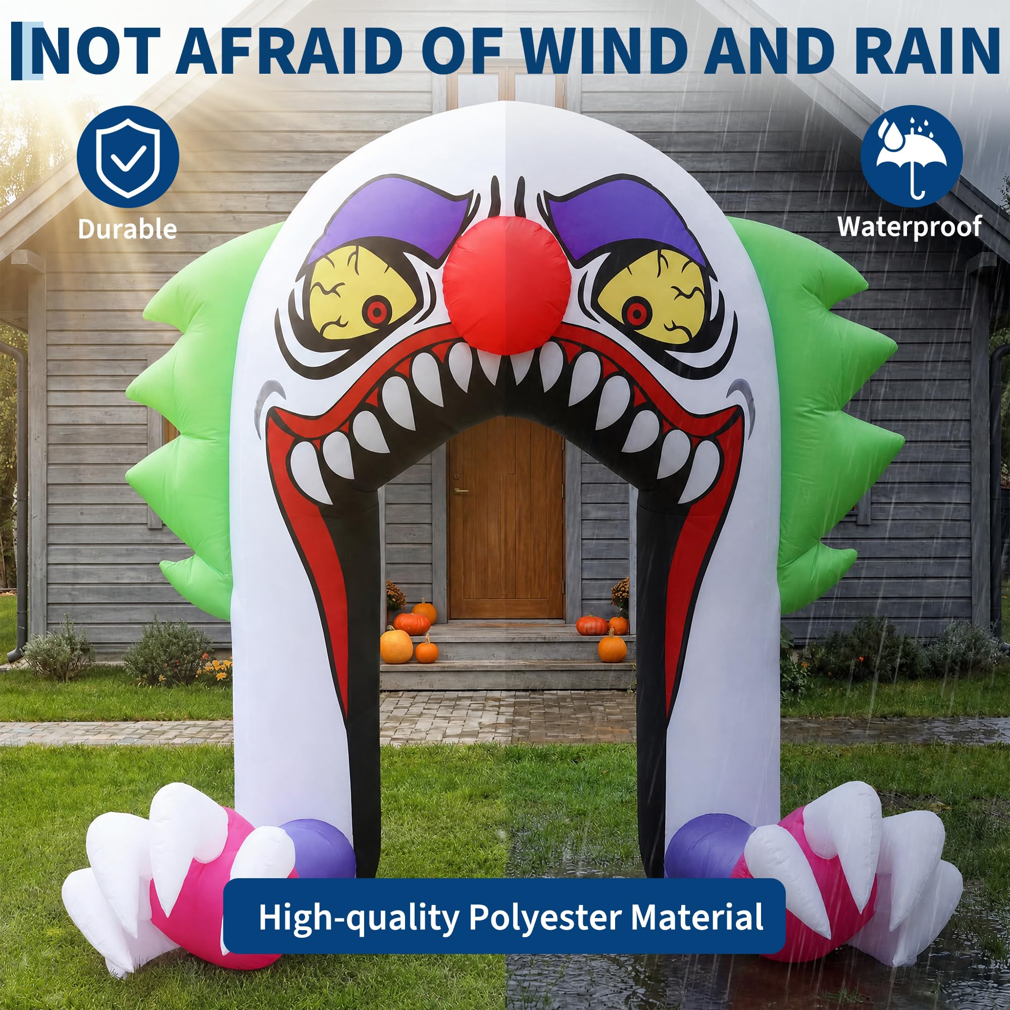 ตุ๊กตาตัวตลกฮาโลวีนเป่าลมสุดสย - Outdoor Lighting Effects บทวิจารณ์และราคา